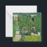Gustav Klimt - Guardaboschis hus Anteckningskort<br><div class="desc">House of Guardaboschi / House in Weissenbach of Attersee Sjö - Gustav Klimt,  Oil on Canvas,  1912</div>
