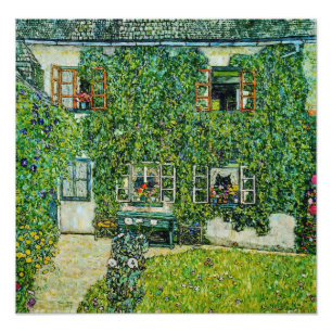 Gustav Klimt - Guardaboschis hus Fototryck