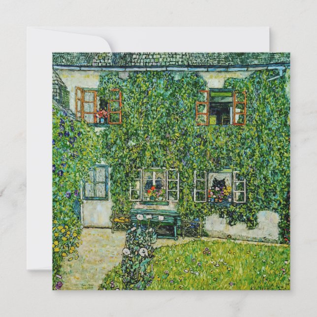 Gustav Klimt - Guardaboschis hus Inbjudningar (Framsida)
