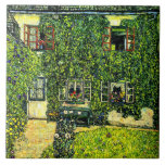Gustav Klimt - Guardaboschis hus Kakelplatta<br><div class="desc">The House of Guardaboschi,  1912,  målning av österrikisk konstnär Gustav Klimt</div>