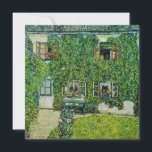 Gustav Klimt - Guardaboschis hus Tack Kort<br><div class="desc">House of Guardaboschi / House in Weissenbach of Attersee Sjö - Gustav Klimt,  Oil on Canvas,  1912</div>