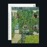 Gustav Klimt - Guardaboschis hus Vykort<br><div class="desc">House of Guardaboschi / House in Weissenbach of Attersee Sjö - Gustav Klimt,  Oil on Canvas,  1912</div>