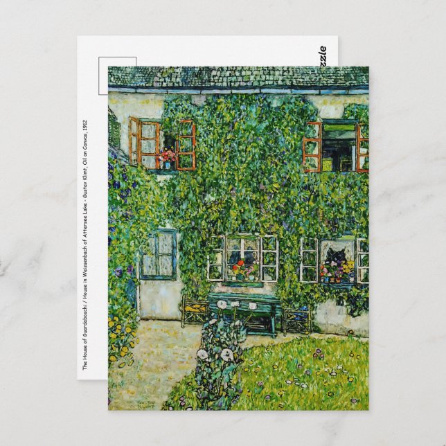 Gustav Klimt - Guardaboschis hus Vykort (Fram/baksida)