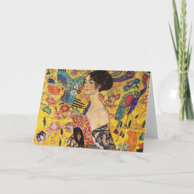 Gustav Klimt Hälsning Card Kort (Framsida)