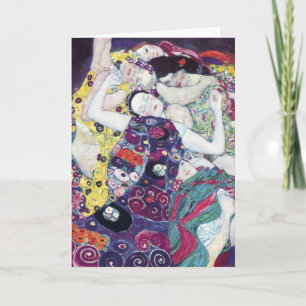 Gustav Klimt, hälsningskort för jungfruliga hälsni Kort