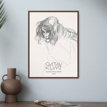 Gustav Klimt Head Woman Profile Beethoven Frieze