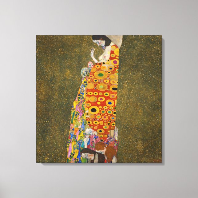 Gustav Klimt - Hope Canvastryck (Framsida)