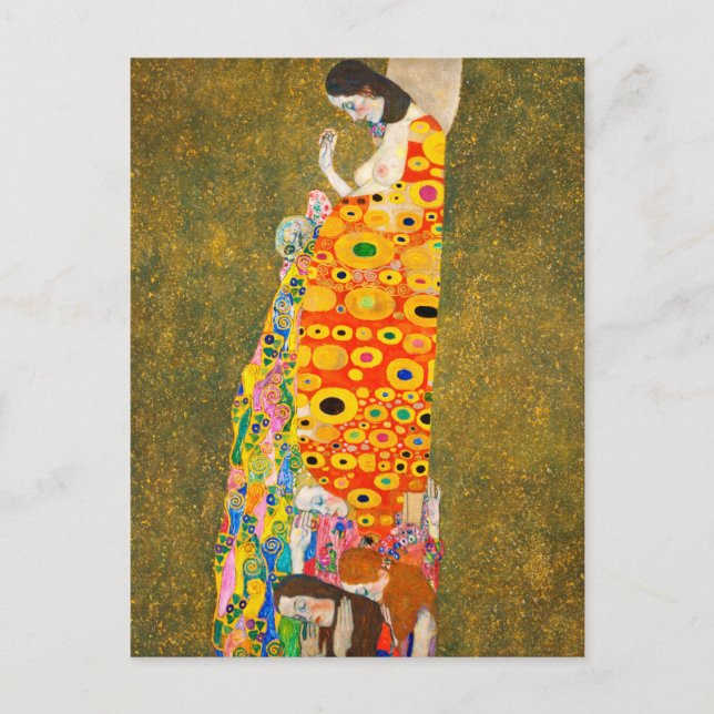 Gustav Klimt Hope II, Die Hoffnung II Vykort (Framsida)
