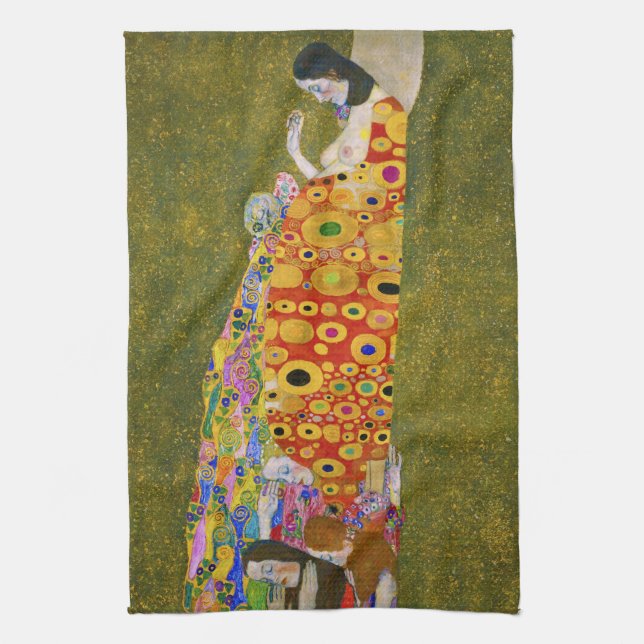 Gustav Klimt - Hope II Kökshandduk (Vertikal)