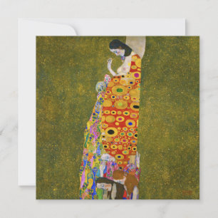 Gustav Klimt - Hope II Tack Kort