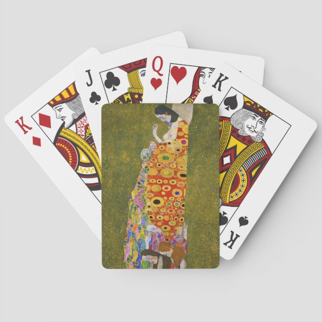 Gustav Klimt - Hopp II Casinokort (Baksidan)