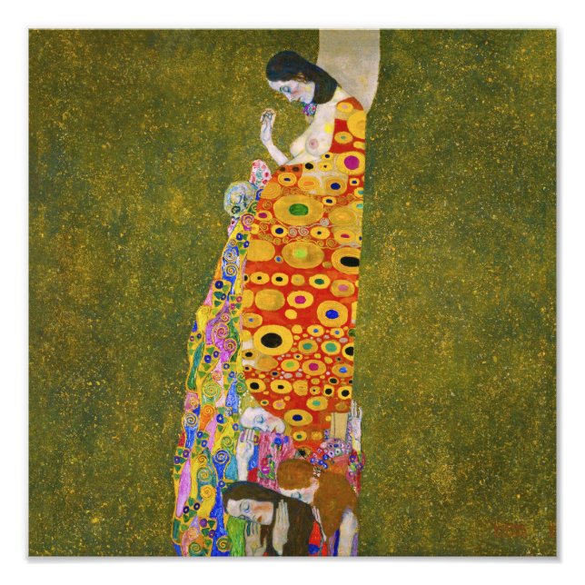 Gustav Klimt - Hopp II Fototryck (Framsidan)