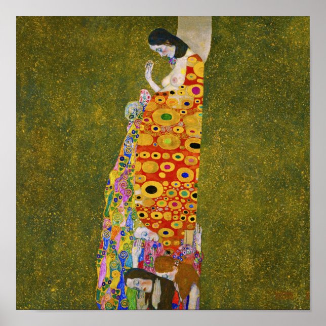Gustav Klimt - Hopp II Poster (Framsidan)