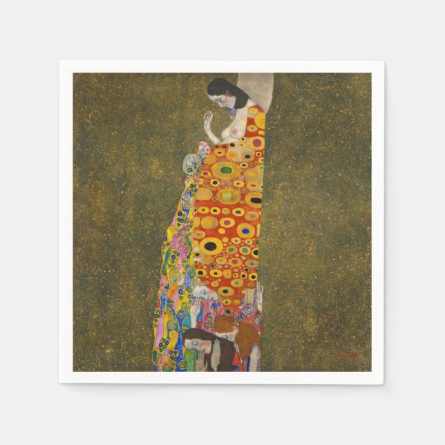 Gustav Klimt - Hopp Pappersservett (Framsidan)