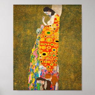 Gustav Klimt Hoppet II, Die Hoffnung II Poster