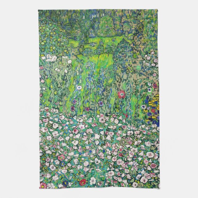 Gustav Klimt - Horticultural Landscape och Hilltop Kökshandduk (Vertikal)