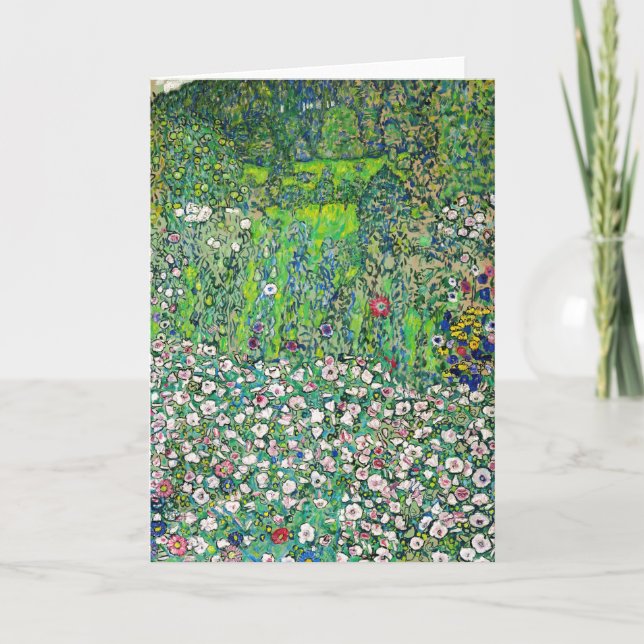 Gustav Klimt - Horticultural Landscape och Hilltop Kort (Framsida)