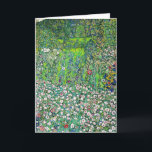 Gustav Klimt - Horticultural Landscape och Hilltop Kort<br><div class="desc">Horticultural Landcape with a Hilltop - Gustav Klimt,  Oil on Canvas,  1916</div>