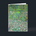 Gustav Klimt - Horticultural Landscape och Hilltop Kort<br><div class="desc">Horticultural Landcape with a Hilltop - Gustav Klimt,  Oil on Canvas,  1916</div>
