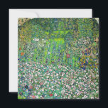 Gustav Klimt - Horticultural Landscape och Hilltop Tack Kort<br><div class="desc">Horticultural Landcape with a Hilltop - Gustav Klimt,  Oil on Canvas,  1916</div>