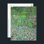 Gustav Klimt - Horticultural Landscape och Hilltop Vykort<br><div class="desc">Horticultural Landcape with a Hilltop - Gustav Klimt,  Oil on Canvas,  1916</div>