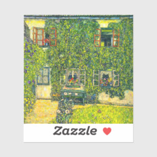 Gustav Klimt House of Guardaboschi Klistermärken