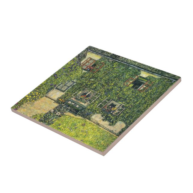 Gustav Klimt- huset av Guardaboschi Kakelplatta (Sidan)