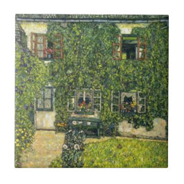 Gustav Klimt - huset av Guardaboschi Kakelplatta