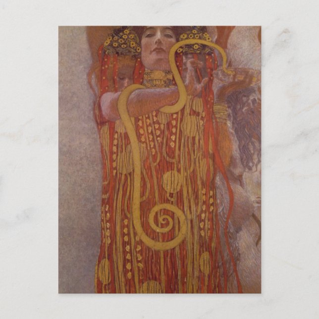 Gustav Klimt - Hygeia-målning Vykort (Framsida)