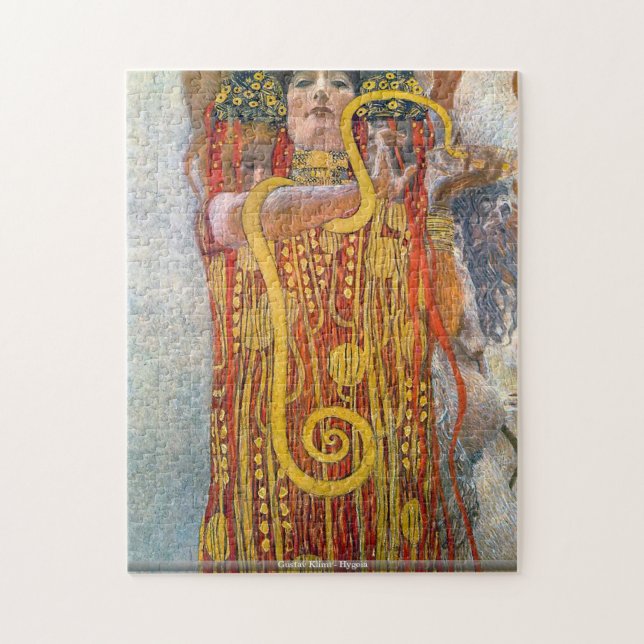 Gustav Klimt - Hygeia pussel (Vertikal)