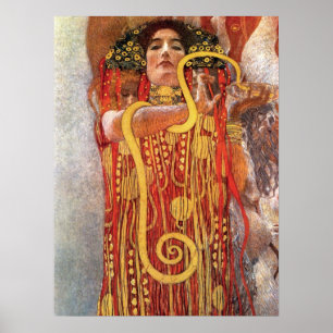 Gustav Klimt - Hygieia Medicine Goddess Health Poster
