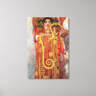 Gustav Klimt - Hygieia Medicingudinnan för hälsa Canvastryck