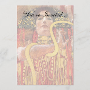 Gustav Klimt - Hygieia Medicingudinnan för hälsa Inbjudningar