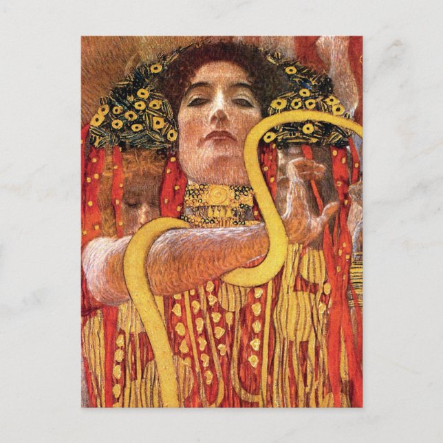 Gustav Klimt - Hygieia Medicingudinnan för hälsa Vykort (Framsida)