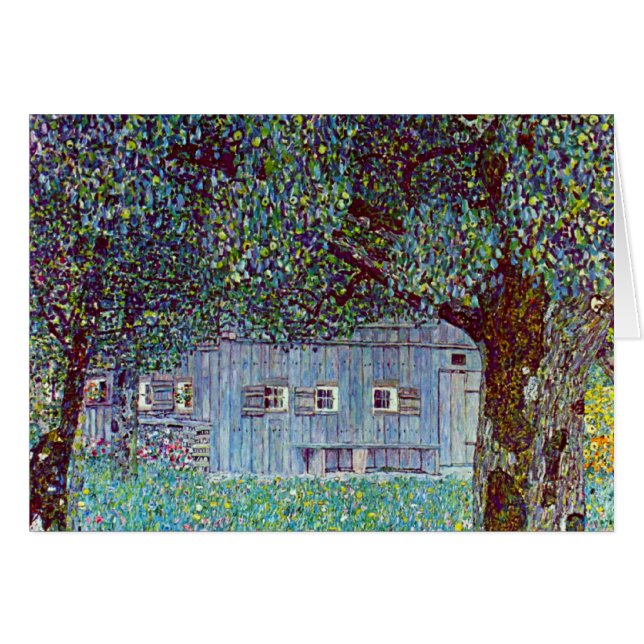 Gustav Klimt i Upper Austria Hälsningskort (Framsidan Horizontal)