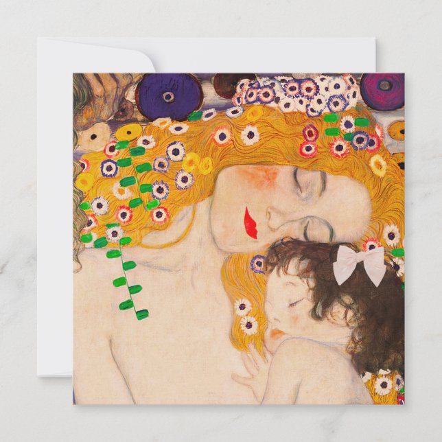 Gustav Klimt - Inbjudan till Mor och till barn (Framsida)