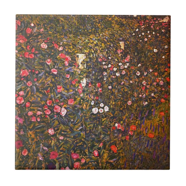 Gustav Klimt/Italienische Gartenlandschaft Kakelplatta (Framsidan)