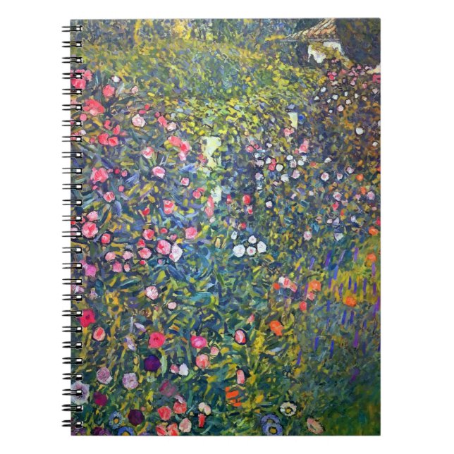 Gustav Klimt Italienska Garden Anteckningsbok (Framsidan)