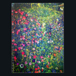 Gustav Klimt Italienska Garden Anteckningsbok<br><div class="desc">Bärbar dator med Gustav Klimts oljemålning Italienska trädgårdslandskapet (1913). En vacker trädgård av färgade blommor: röd,  vit,  rosa,  lila. En underbar gåva till fläkt av Art nouveau och österrikisk konst.</div>