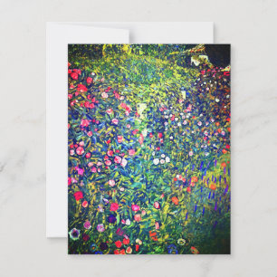 Gustav Klimt Italienska Garden Inbjudningar