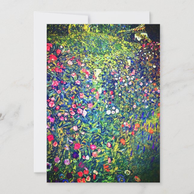Gustav Klimt Italienska Garden Inbjudningar (Framsida)