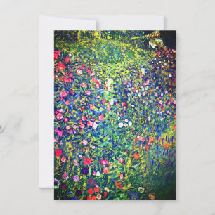 Gustav Klimt Italienska Garden Inbjudningar