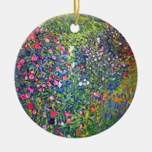 Gustav Klimt Italienska Garden Julgransprydnad Keramik
