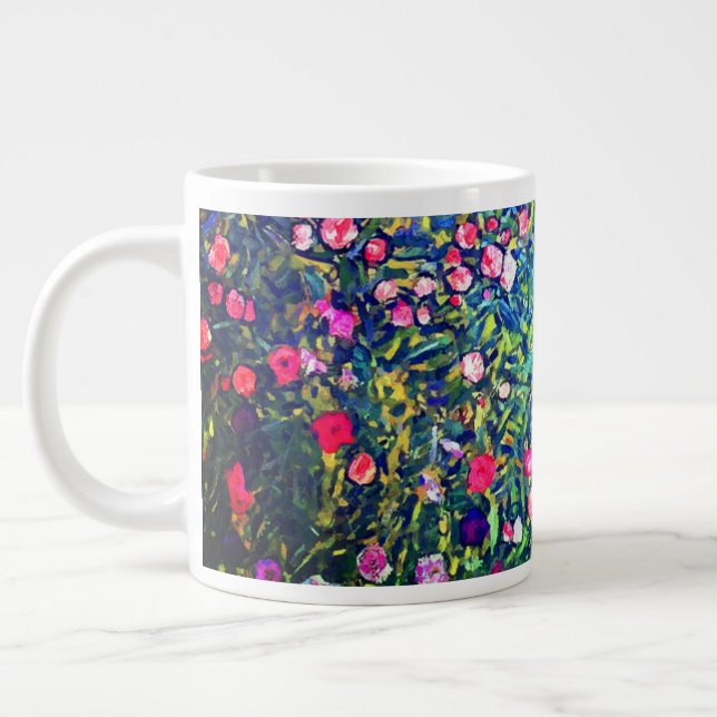 Gustav Klimt Italienska Garden Jumbo Mugg (Vänster)