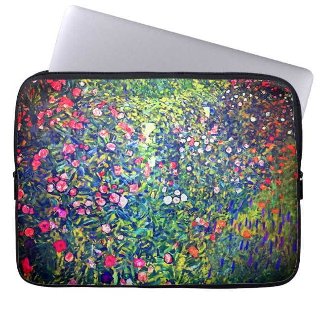 Gustav Klimt Italienska Garden Laptop Fodral (Framsidan)