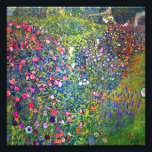 Gustav Klimt Italienska Garden Ligcape Fototryck<br><div class="desc">Photo Print med Gustav Klimts oljemålning Italienska Garden Landscape (1913). En vacker trädgård med färgade blommor: rött,  vitt,  rosa,  lila. En underbar gåva till fläkt av Art nouveau och österrikisk konst.</div>