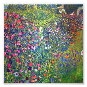Gustav Klimt Italienska Garden Ligcape Fototryck