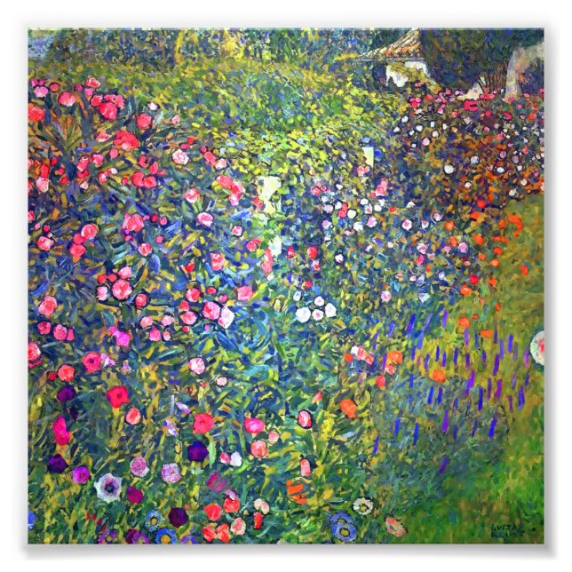 Gustav Klimt Italienska Garden Ligcape Fototryck (Framsidan)