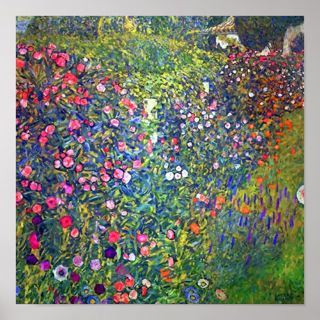 Gustav Klimt Italienska Garden Ligcape Poster (Framsidan)