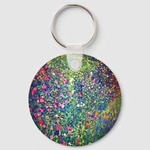 Gustav Klimt Italienska Garden Nyckelring